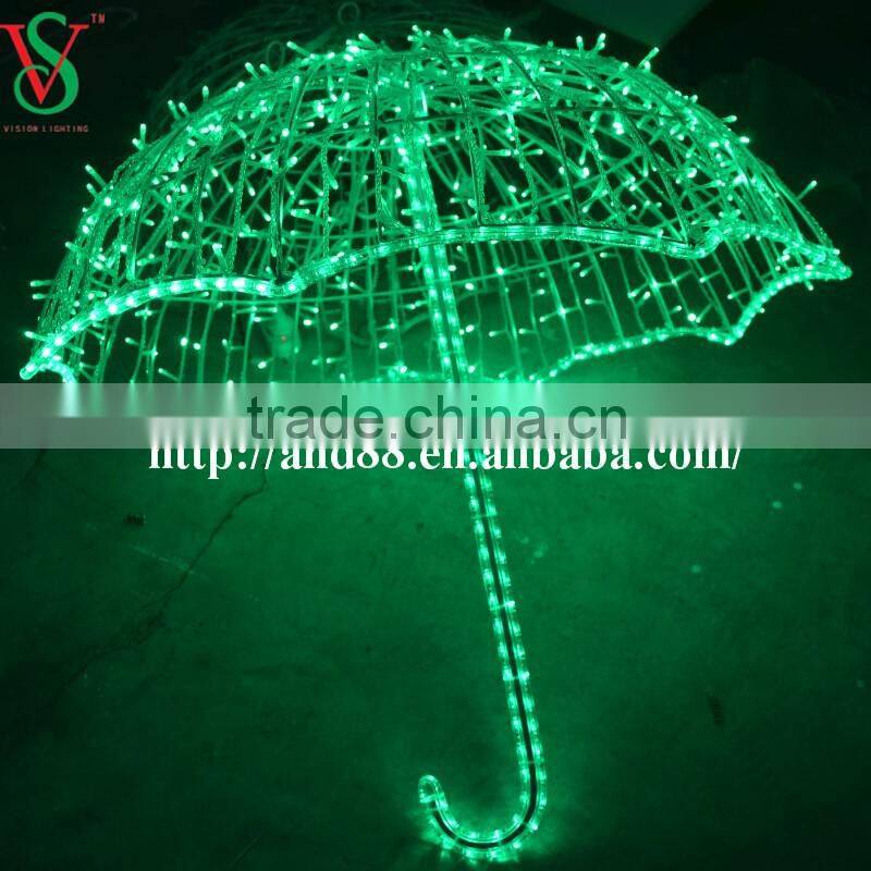 led light decorative umbrella for Christmas decoration