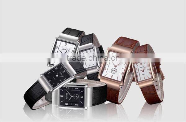 Casual fashion square antique quartz ceramic ceramic watch