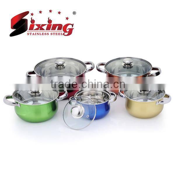 10Pcs Stainless Steel Nonstick Cookware Sets