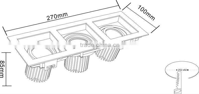 hot new products for 2014 3w COB Led Ceiling Light on china supplier