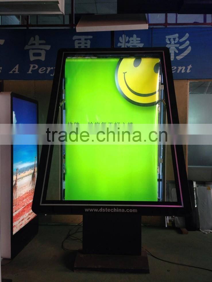 Wholesale aluminum alloy frame light box billboard double sides scrolling for advertising