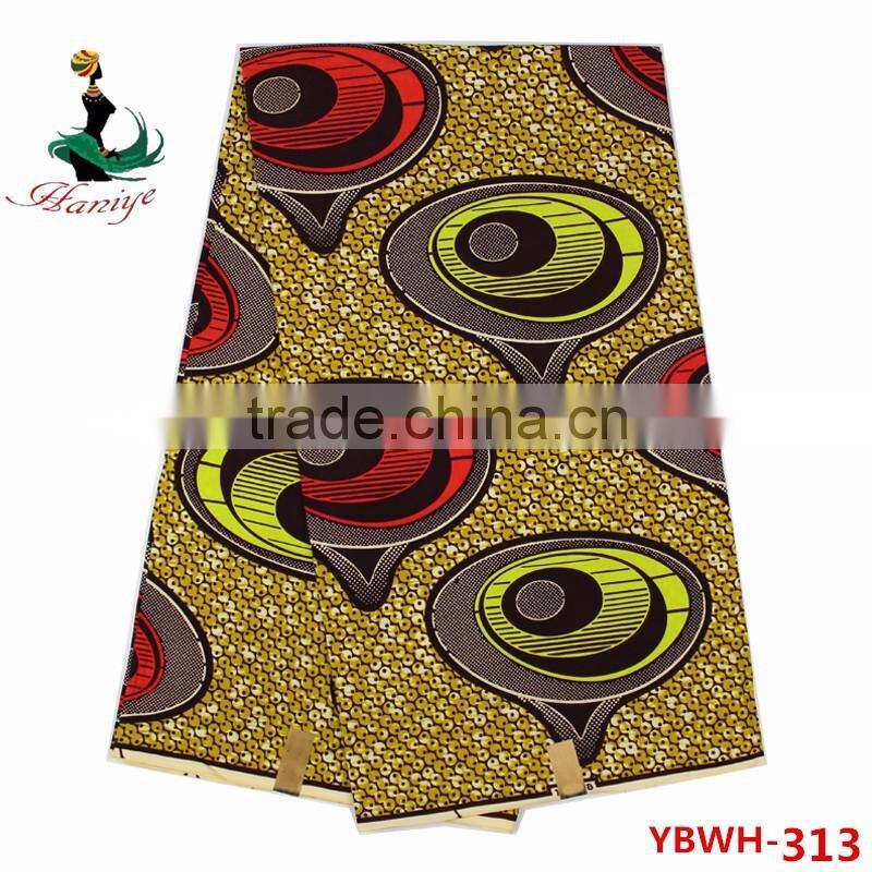 Green African wax prints fabric for women ankara dress clothing holland wax