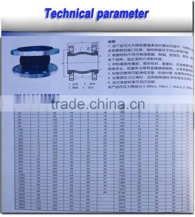 soft rubber compensator joints air spring pipe shock absorber throat pump special flexible rubber joint flange