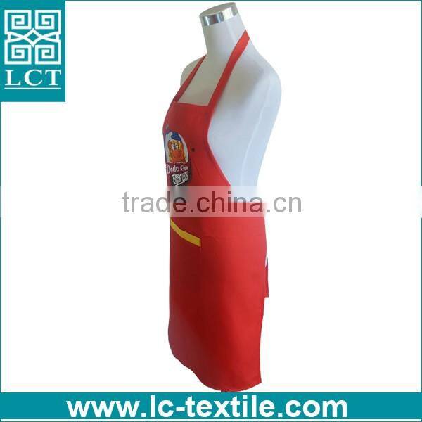 chocolate color your logo printed cheap custom apron for fast food chain