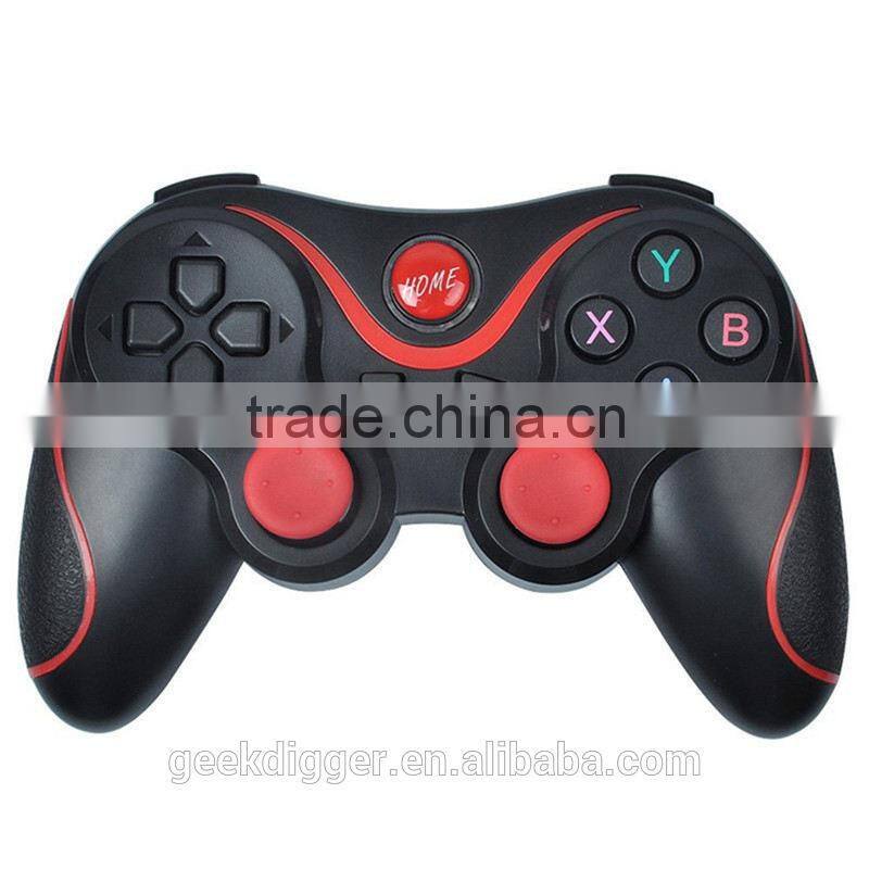 No MOQ T3 Wireless Bluetooth Game Gamepad Joystick Black+Red android wireless game controller