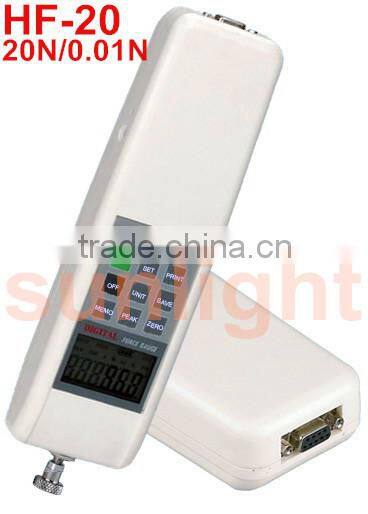 Digital Forcemeter Push and Pull Force Tester N/KG/LB RS232 Built-in Sensor HF-20