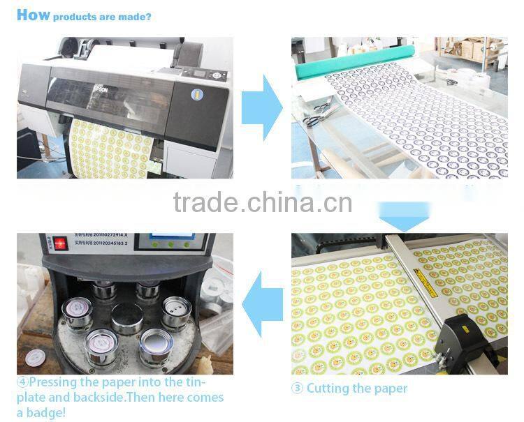 Vograce Custom round tin button badge 44mm