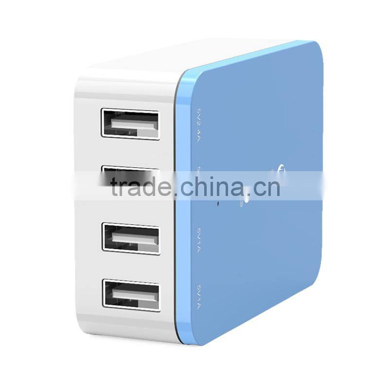 CE,ROHS,FCC Approved usb charger 4 port smart phone charger,ODM/OEM quick deliver power sockets