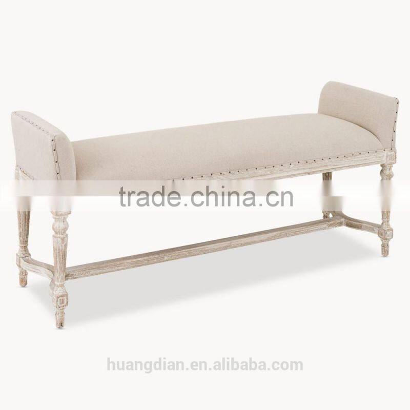 Marlborough Upholstered Bench ottoman modern furniture