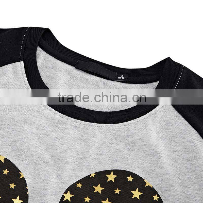 Woman Long Sleeve T-shirt with Puff Print