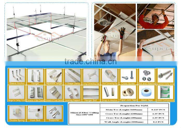 Artistic Ceiling Mineral Fiber Board 16MM