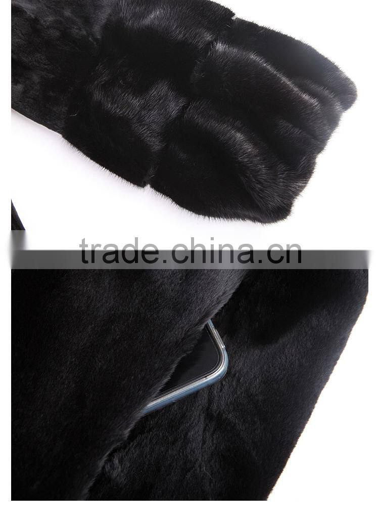 2015 long winter real mink fur womens' coat for sale