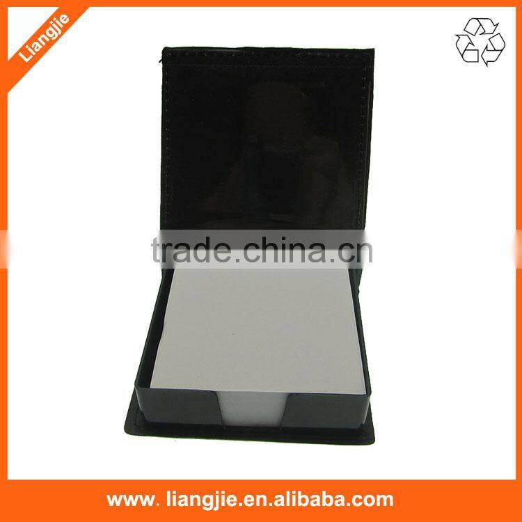 Creative office memo pad with PU leather case