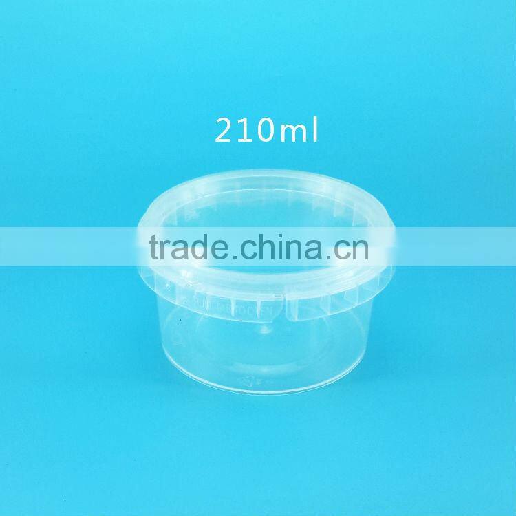Plastic bowls with lid disposable round clear PP plastic bowl