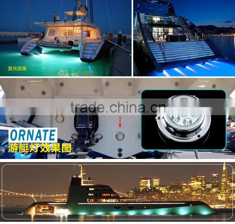 Tempered Glass IP68 All Stainless Steel Thicker LED Underwater Lamp