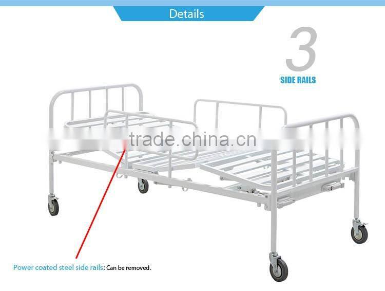 Steel folding double shake surgical hospital bed equipments factory