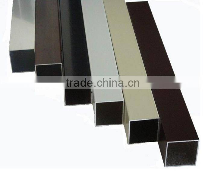 aluminium profiles for curtain walls anodized/ powder coated / wood grain profiles