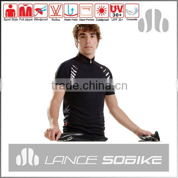 OEM Breathable Cycling Polo T-shirt ,High Elasticity Cycling jersey