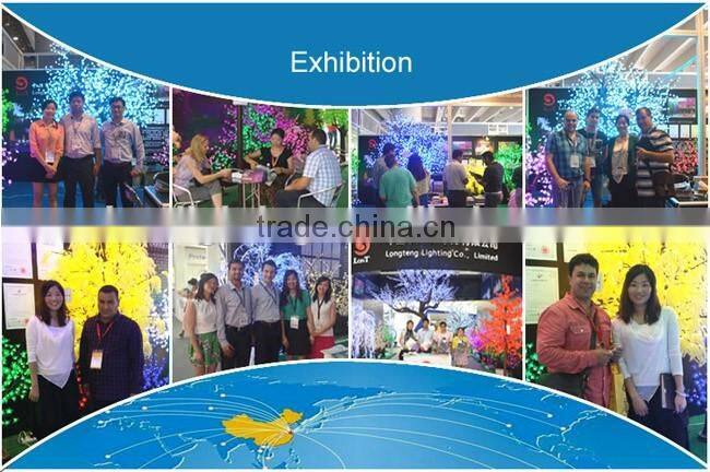 Waterproof ginkgo leaf artificial led light tree