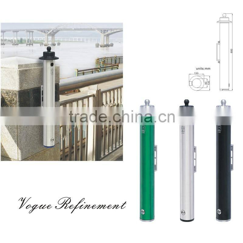 high quality Wall mounted outdoor metal ashtray 301se