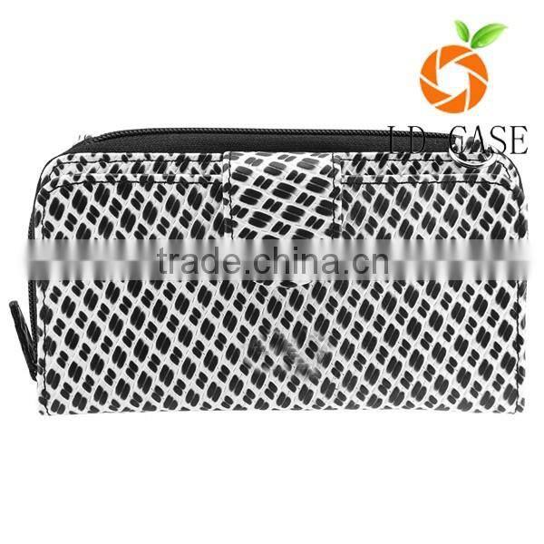 popular simple vintage OEM rfid wallet with elastic strap for ladies