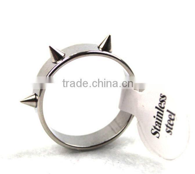 Stainless steel punk protect female stab rivet riings