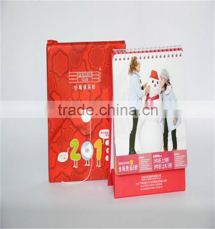 top class quality 2016 table calendar/wholesale desk calendar printing