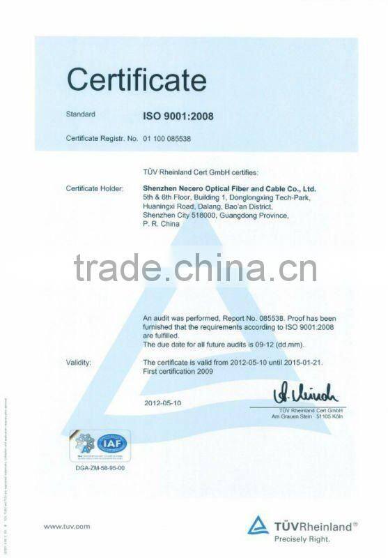 4 core G657A2 FTTH drop Fiber optic cable