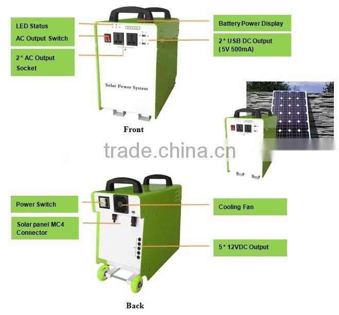 2015 Hot Sell Solar Power System 500W; Solar Energy System 500W;Solar Power Generator 500W