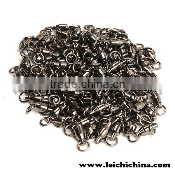 Ball bearing swivel with solid ring welded ring brass fishing swivel
