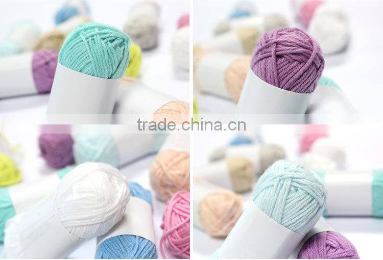 Popular 100% dyed Mercerized cotton yarn