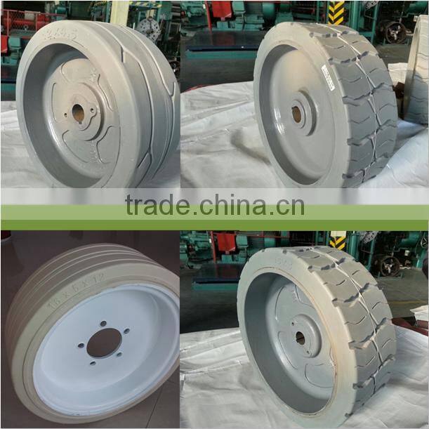 good price fast delivery 406x125 323x100 jlg solid tire wheel for elevator platform