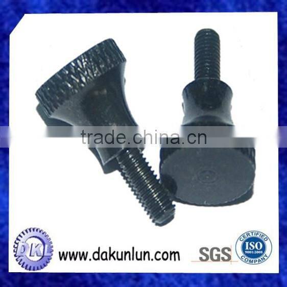 Customized Knurling Steel Thumb Screw with Black Nickel Plating (DKL-S010)