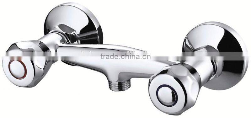 China In-wall Dual Handle Two holes Hot Cold Mixing Shower Faucet