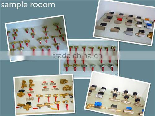 female and male brass ball valve with 1/4 3/8" 1/2" NPT BSPT thread ,copper core and copper spool