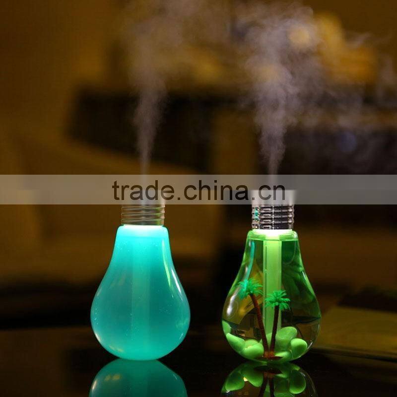 Mini Colorful Changing USB Multifunction Night Light Air Humidifier Desktop 400ML Aromatherapy Air Purifier For Office Home