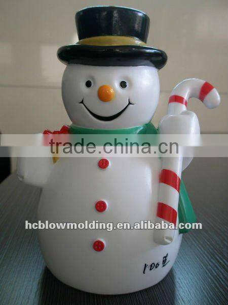 OEM Blow Molding plastic Christmas Santa Claus figurine christmas decoration santa claus