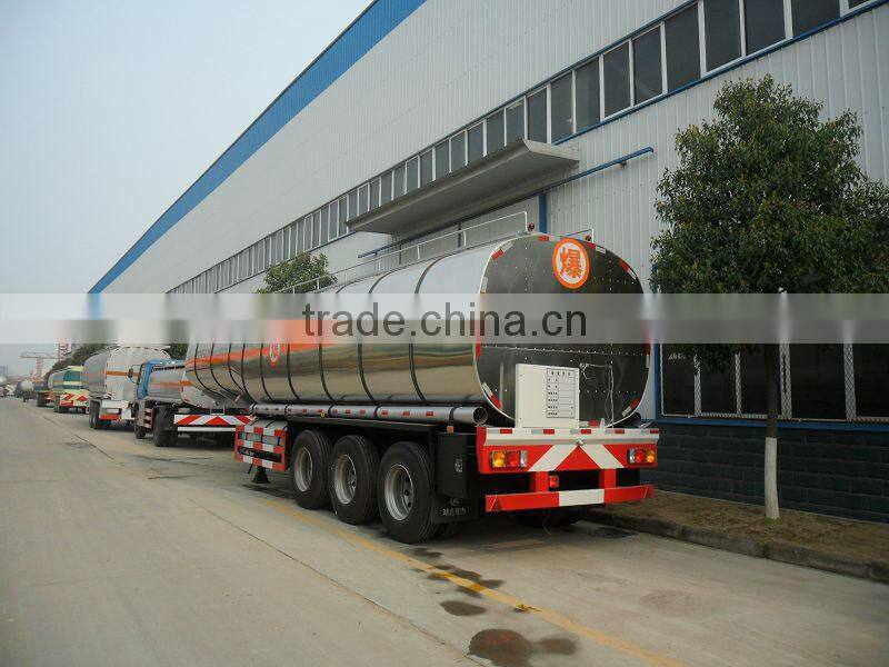 Stainless steel semi-trailer tank 100m3