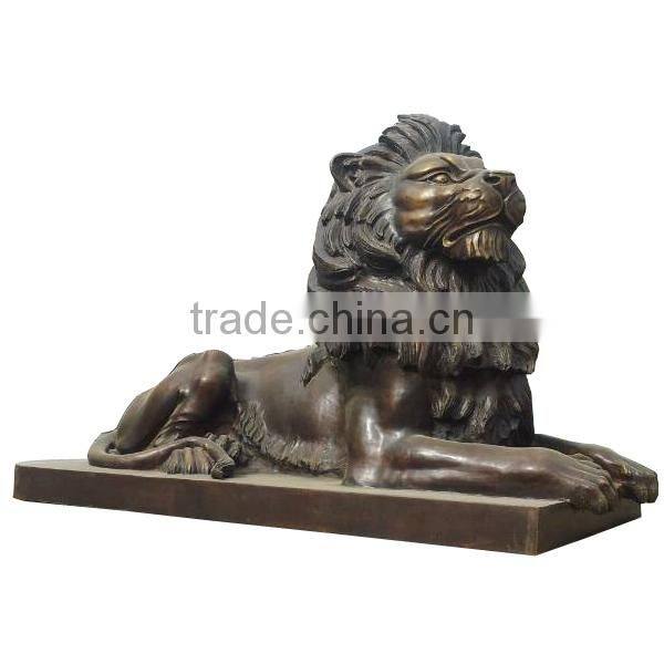 Large Outdoor Brass Lion Sculpture