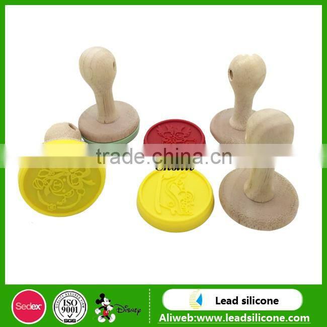 Promotion product silicone cookie stampers with candy colors