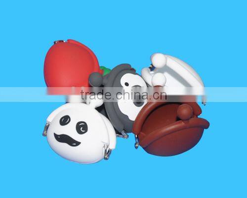 Factory sale silicone coin bag/silicone wallet/silicone purse