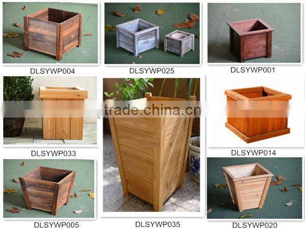 Large Decorative Flower Box Garden Wooden Planter Boxes Wholesale