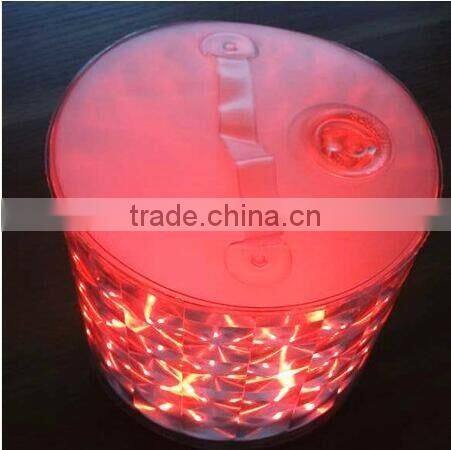 Factory Direct Sale Foldable Solar Inflatable Camping LED Lamp Outdoor Waterproof Portable Camping Colorful Night Light