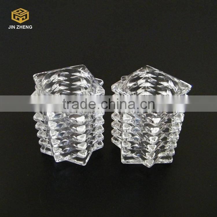 Crystal candle holder glass, customise glass candle holder