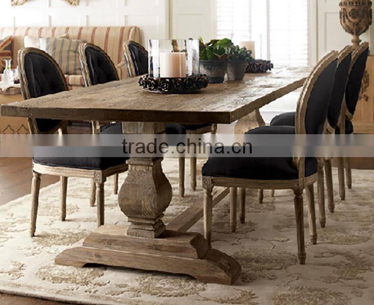 2016 Hot saele American retro modern fashion rectangular wooden dining table and chairs
