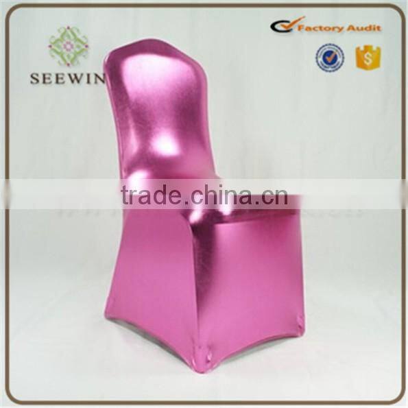 Hot sale gold metallic Christmas Chair Cover