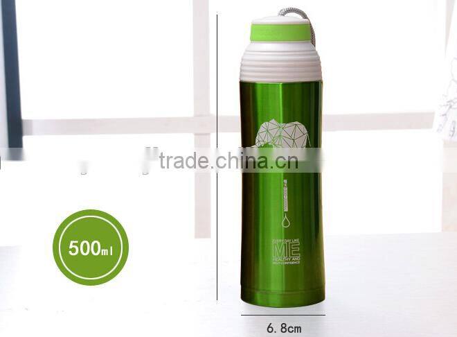 Supply Creative fashion Stainless steel thermos cup / cold insulation Cup (500ml)