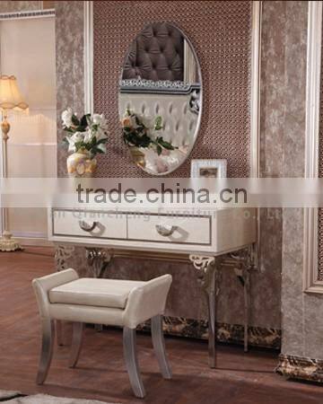 Modern metal frame bed end stool