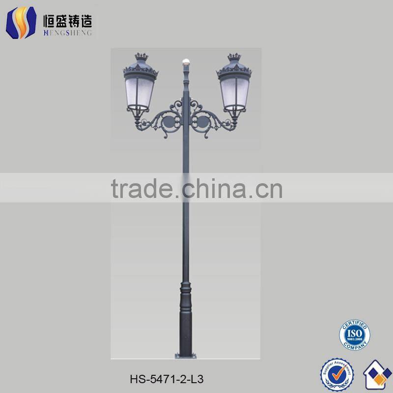 2014 popular antique cast iron outdoor lighting pole