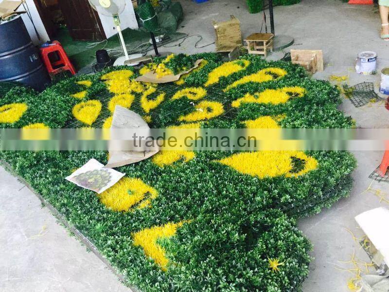 artificial plastic peacock for decoration fake garden green sculpture